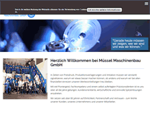 Tablet Screenshot of muessel.com